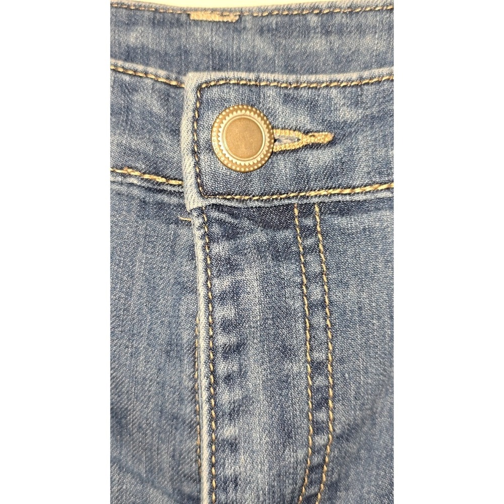 Christopher & Banks Women's Jeans 12 Tapered High Rise Stretch Medium Wash Bling - Picture 3 of 12